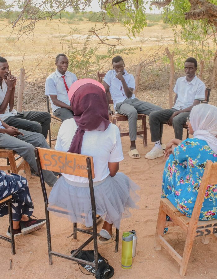 Mentorship talks with the local teenage girls