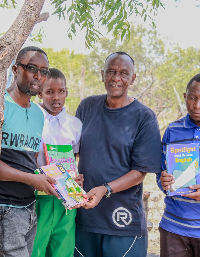 Distributing Books to the school